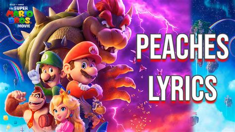 Peaches lyrics mario - - Information -Misheard/Unheard Lyrics Video about the "Peaches" Song from the Super Mario Bros. Movie (2023) | Peaches - Jack Black- Lyrics -Intro:This one ...